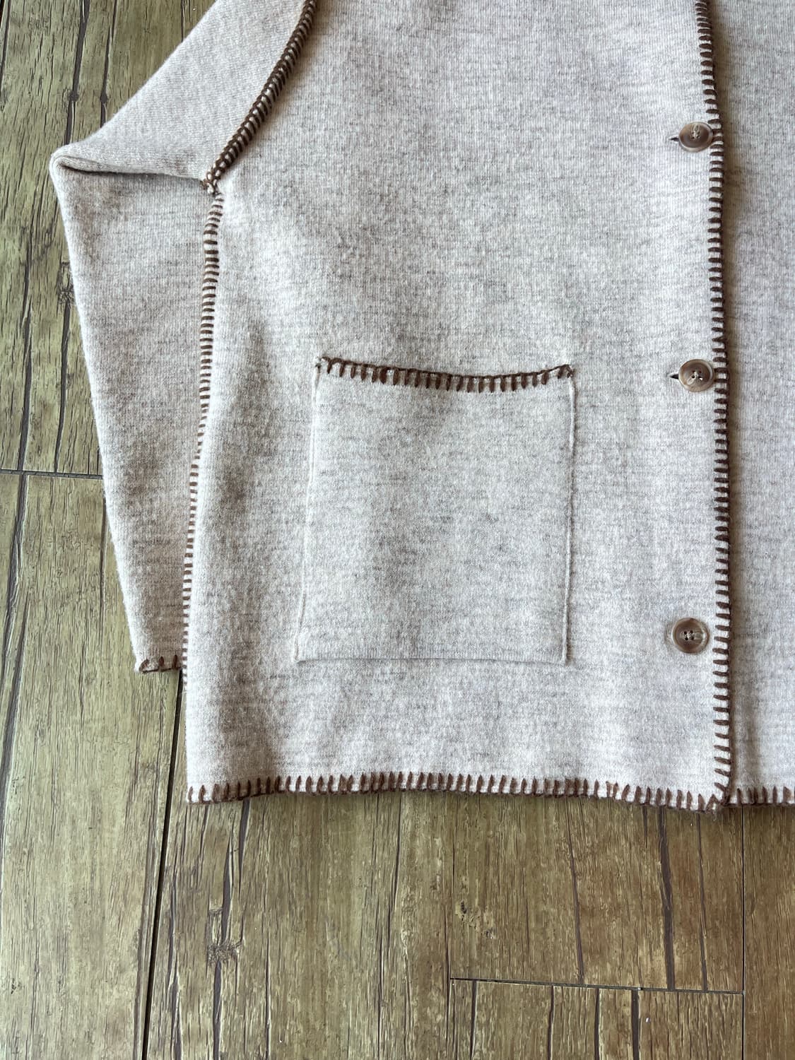 FREAK’S STORE Stitch Oversized Knit JK 상품이미지4