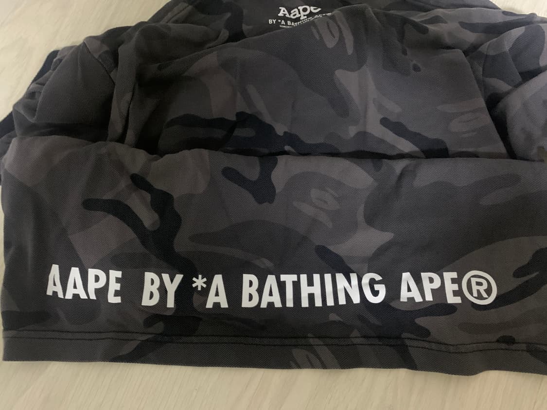 에이프 베이프 aape 카모 반팔 카라 티셔츠 상품이미지3