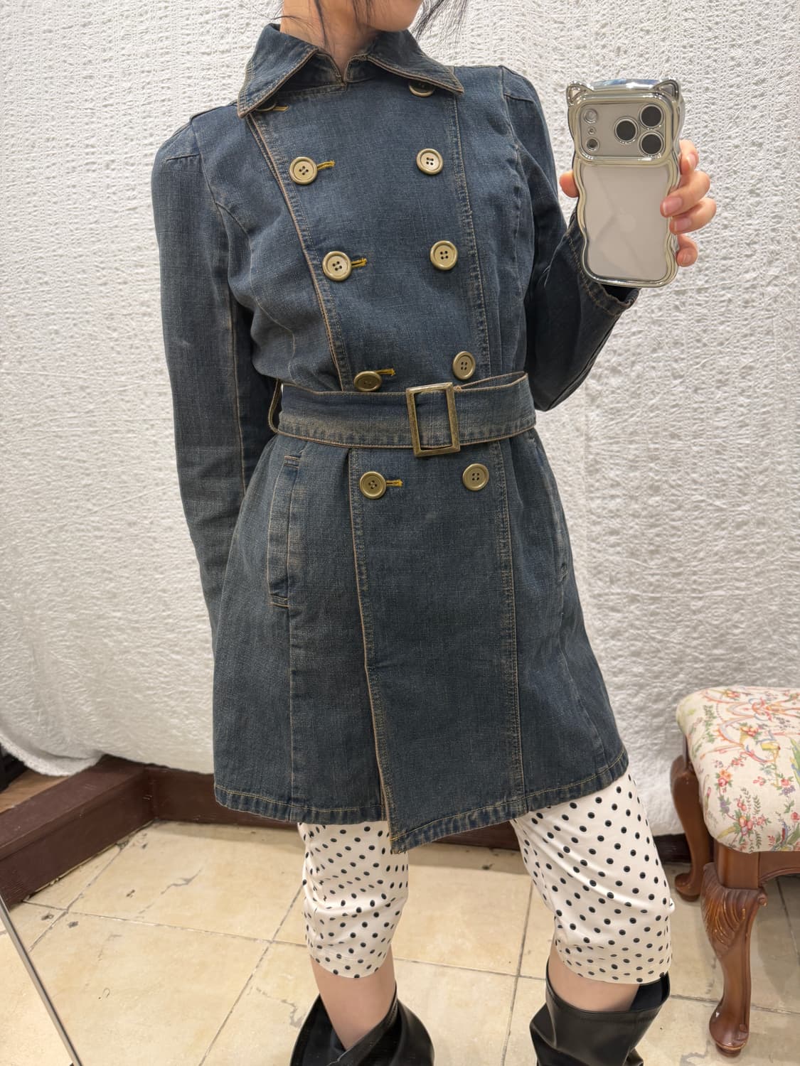 Denim mini ops 상품이미지4