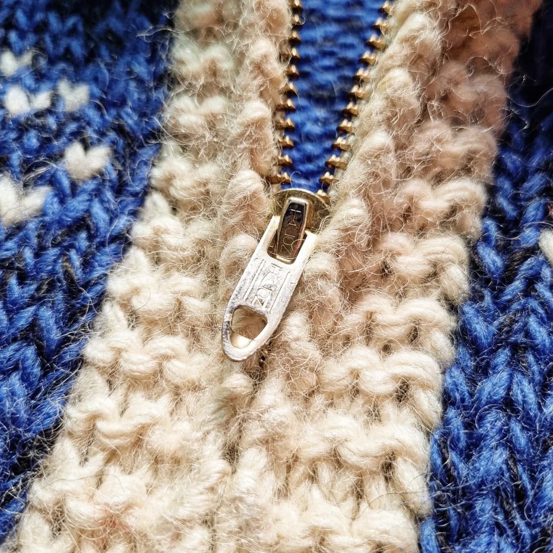 60s Cowichan Cardigan 'Salmon' L sz 상품이미지5