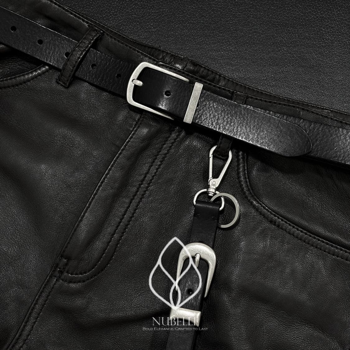 🌗 Antique buckle belt / 앤틱 버클 이태리 가죽 벨트 상품이미지1