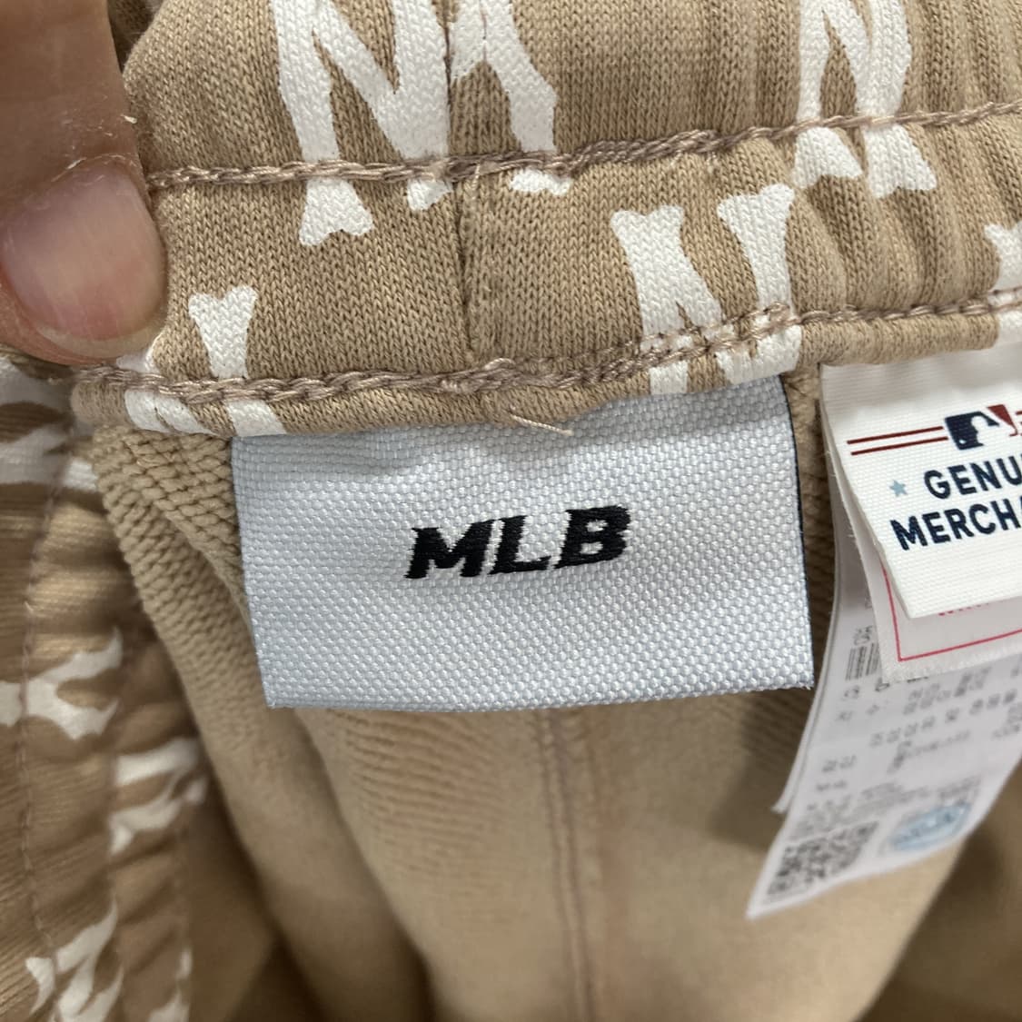 MLB 모노 올오버 로고 밴딩 공용 반바지 M 상품이미지3