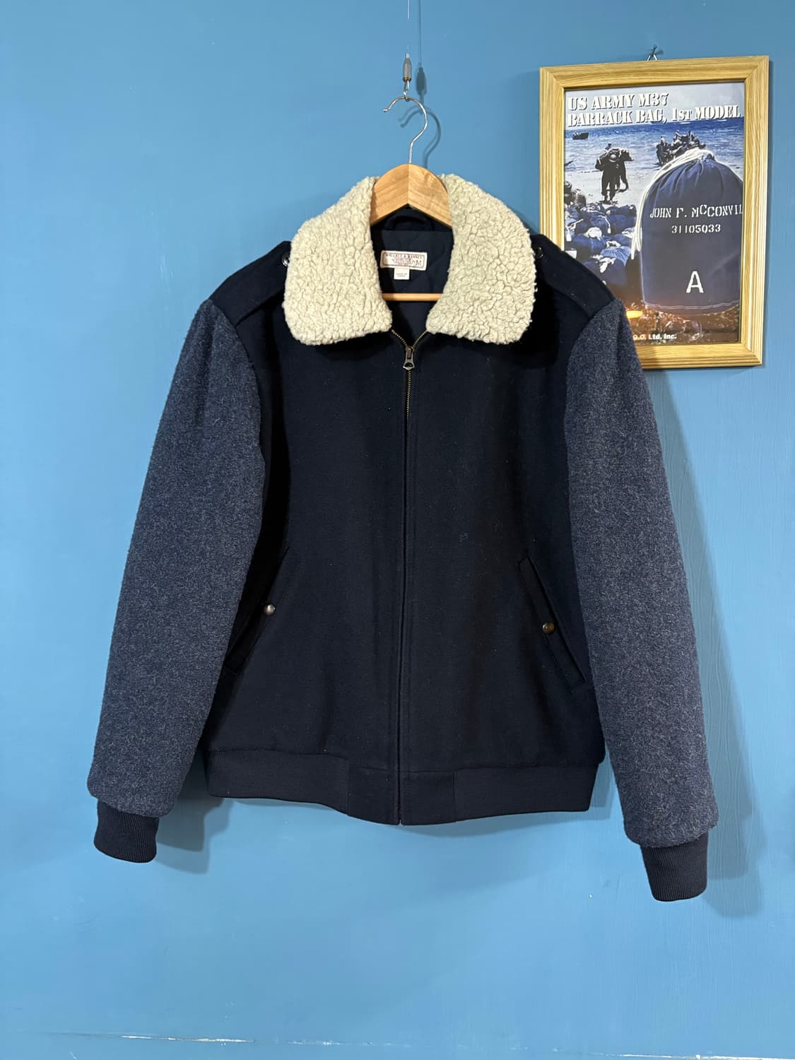 Wallacs & Barnes Wool Flight Jacket.  상품이미지1