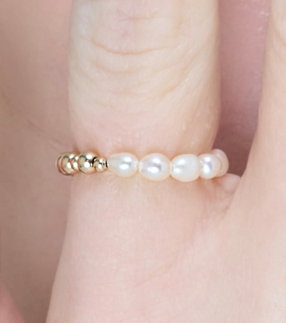 14k 담수진주 반지 상품이미지1