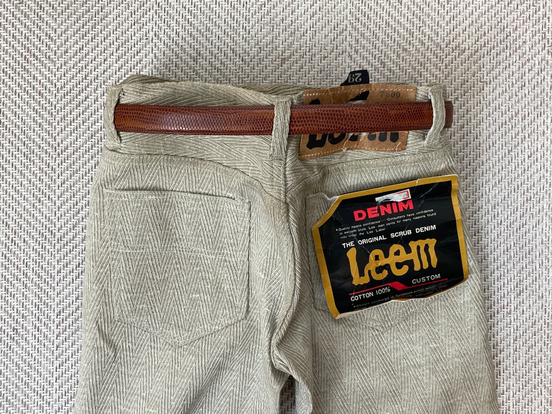 빈티지 크로커다일 브라운 벨트  J03838 상품이미지3