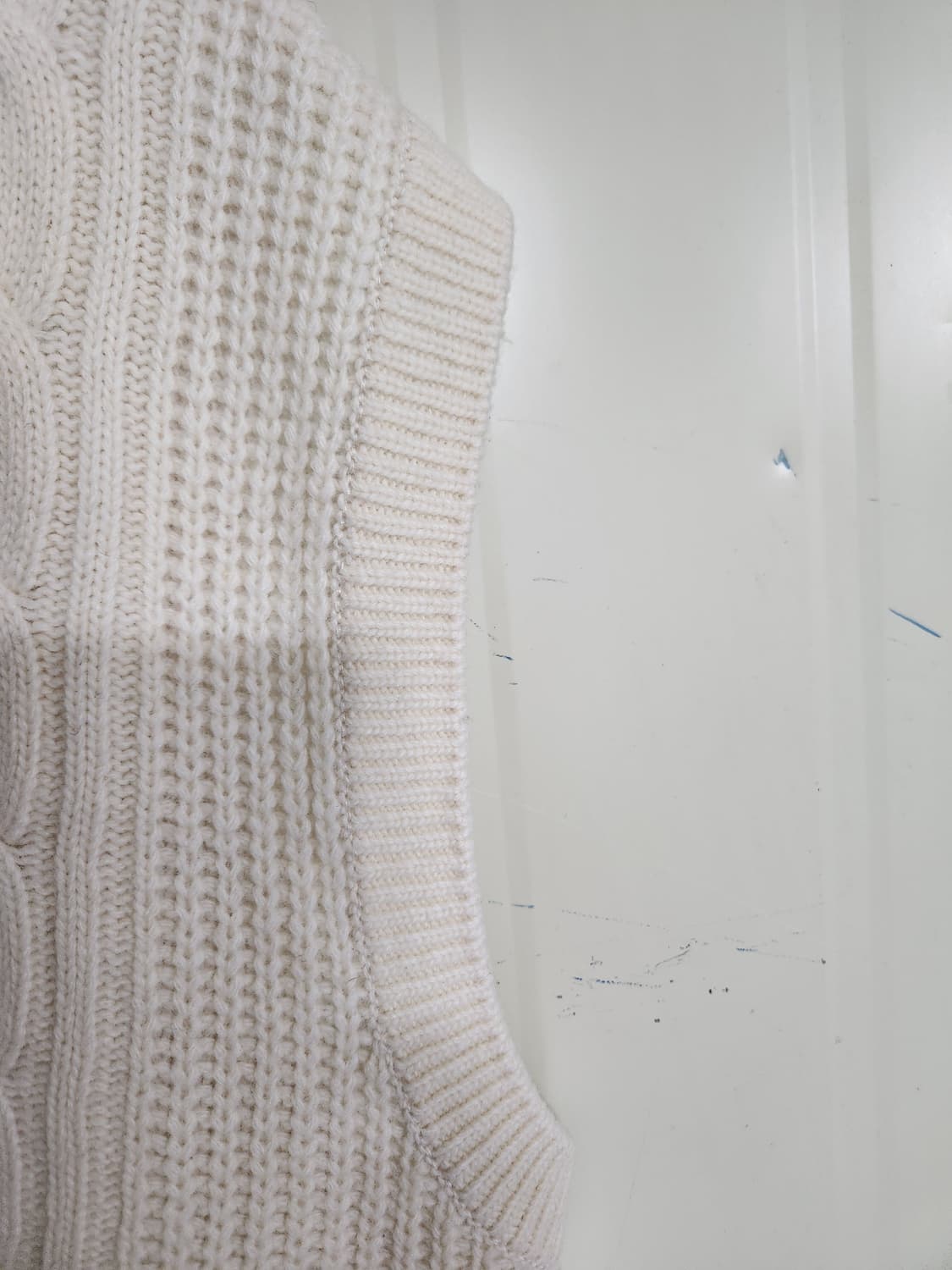 캉골 니트 베스트 아이보리 XL 상품이미지5