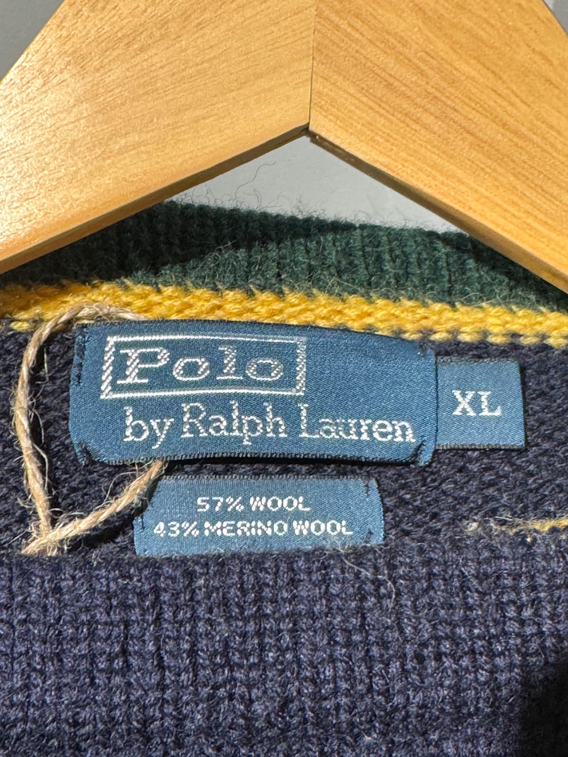 폴로랄프로렌 스트라이프 헤비 울니트 M 상품이미지5