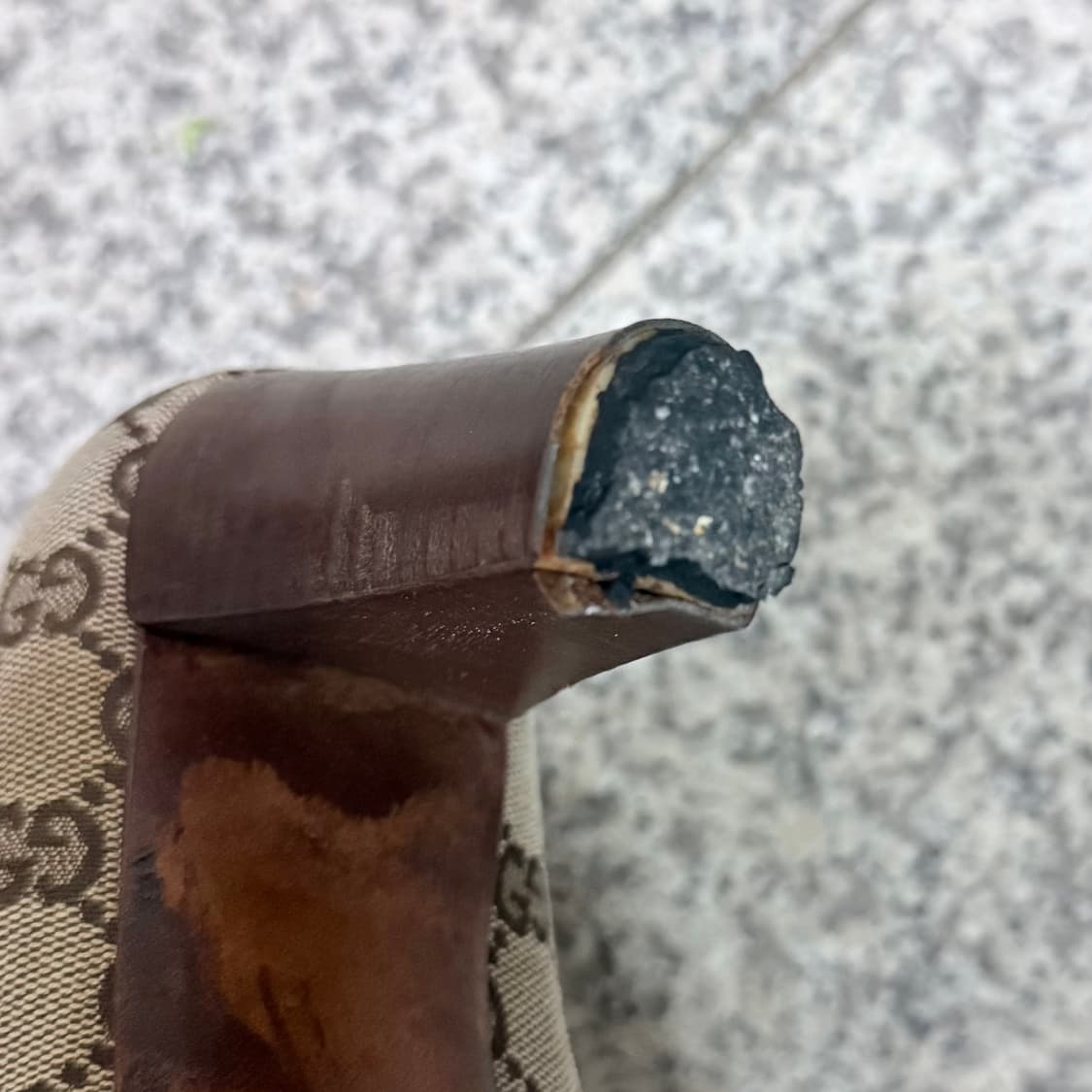 정품 구찌 뱀부 구두 힐 상품이미지7