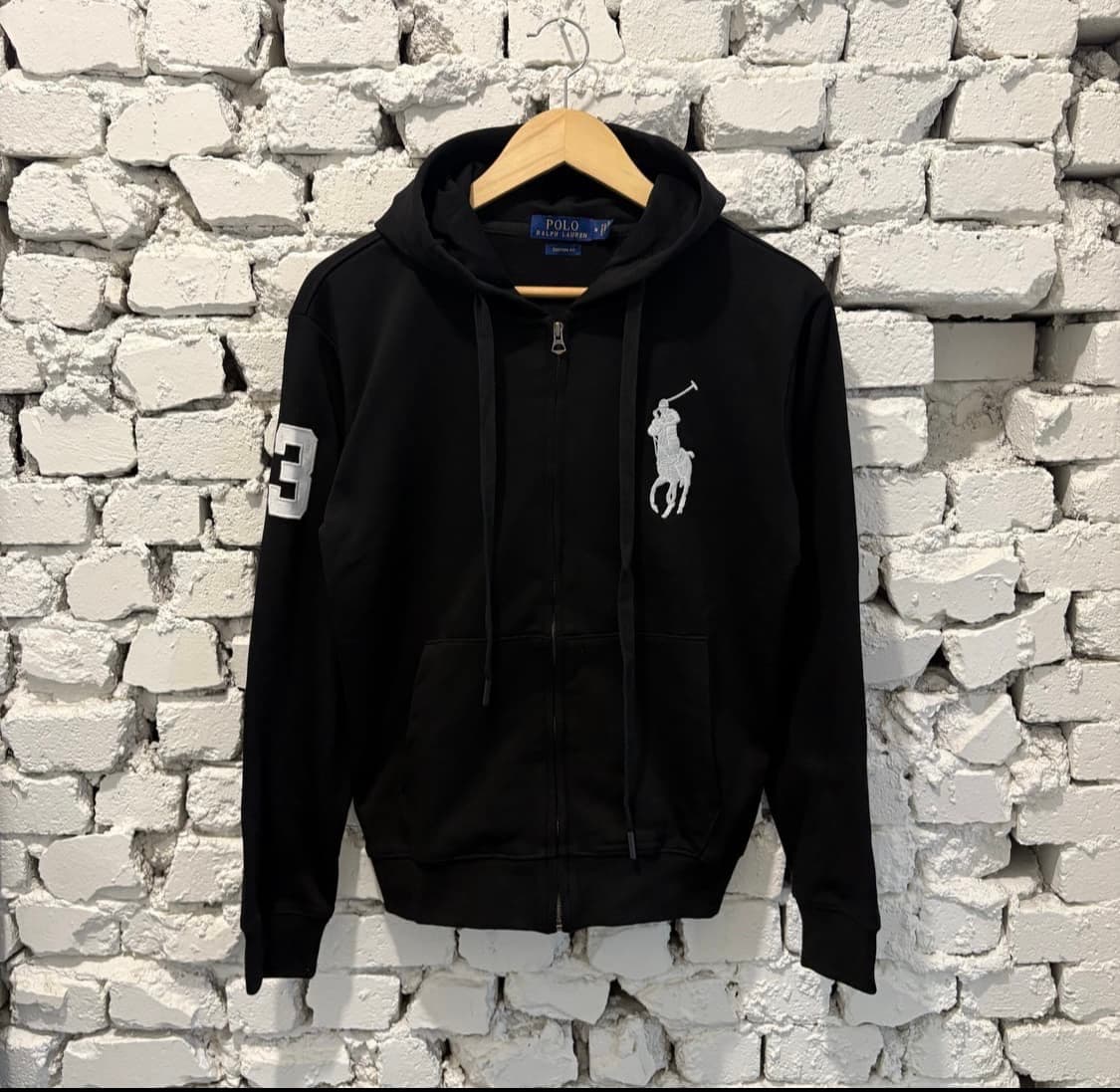폴로 빅포니3 블랙 후드집업 판매합니다 상품이미지1