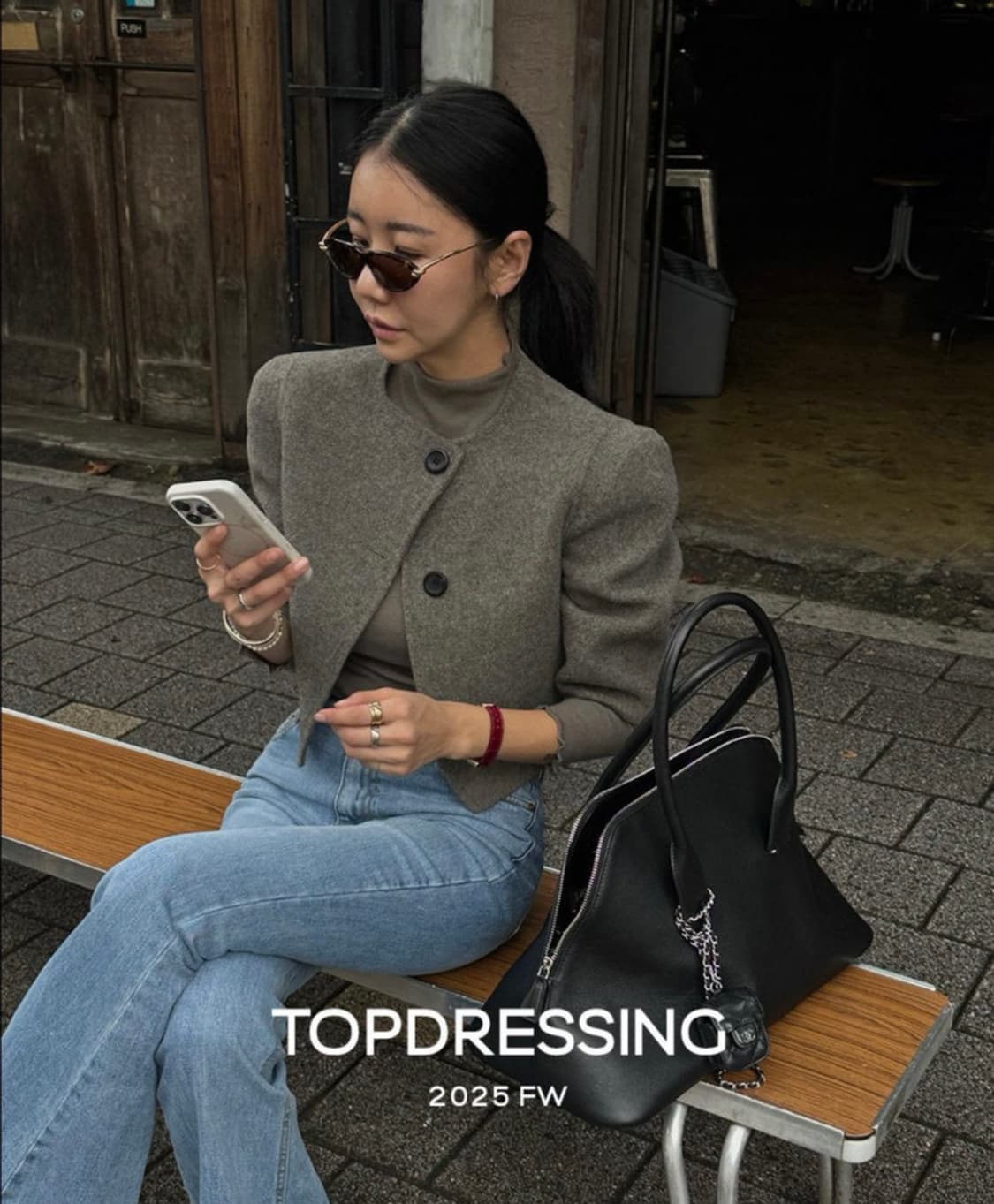 탑드레싱 뮤핸드자켓 - 카키S 상품이미지3