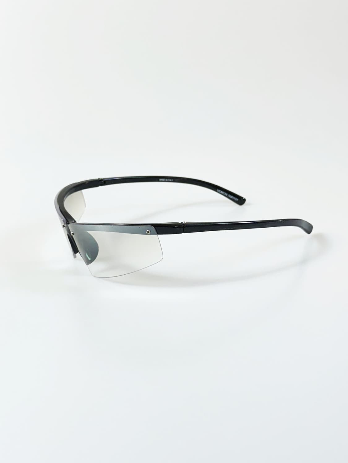 90s DOMON 무테 쉴드 프레임 투명 틴트 빈티지 선글라스 상품이미지3