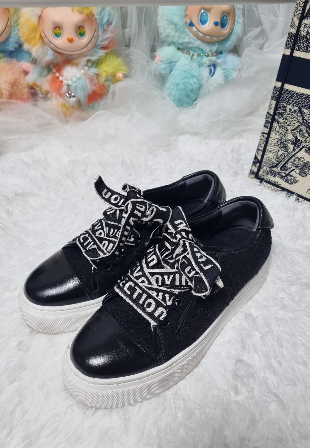 정품) 랑방 컬렉션  자수 스트랩  스니커즈  상품이미지2