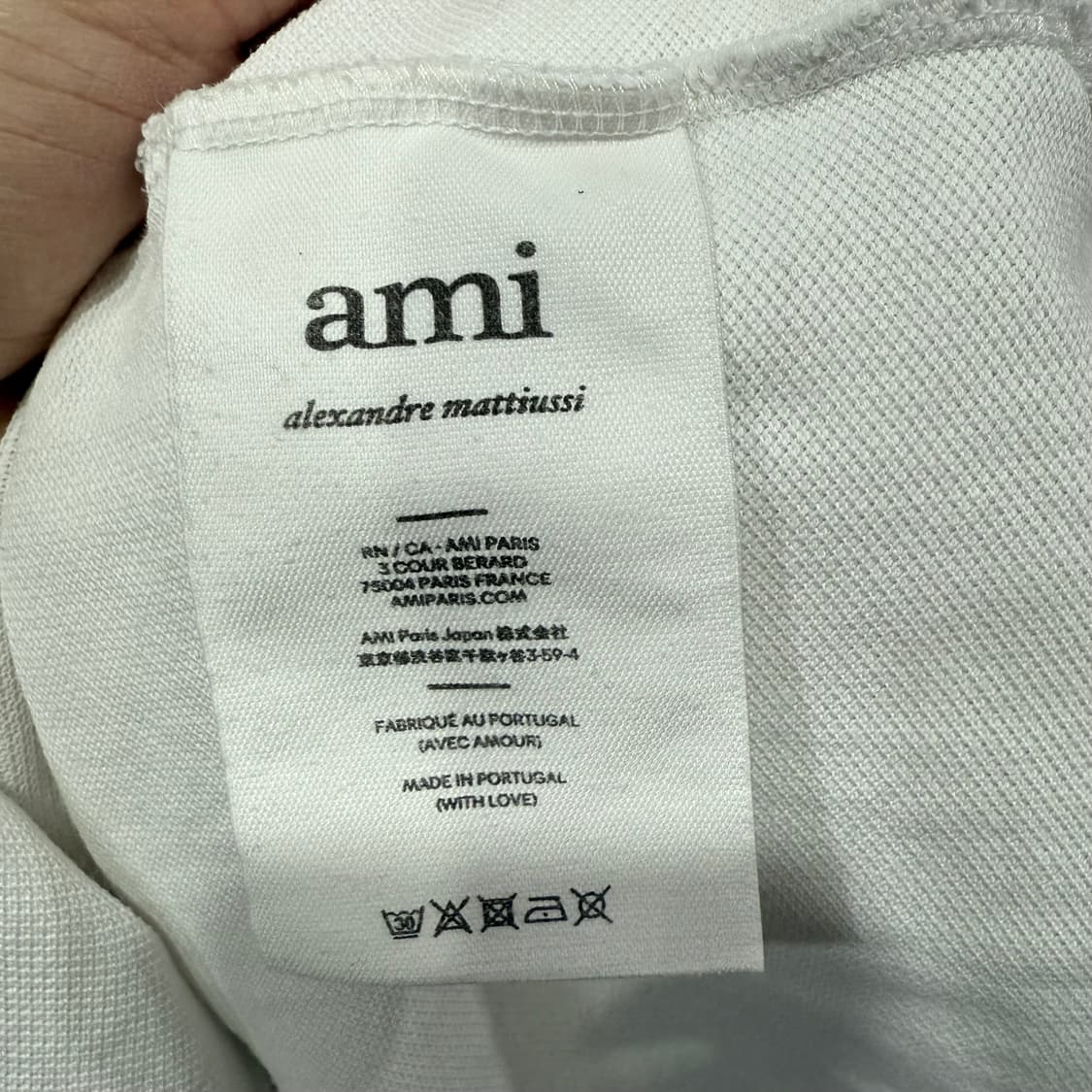 2XL 아미 ami 스몰 히트 로고 반팔 카라 티셔츠 상품이미지7