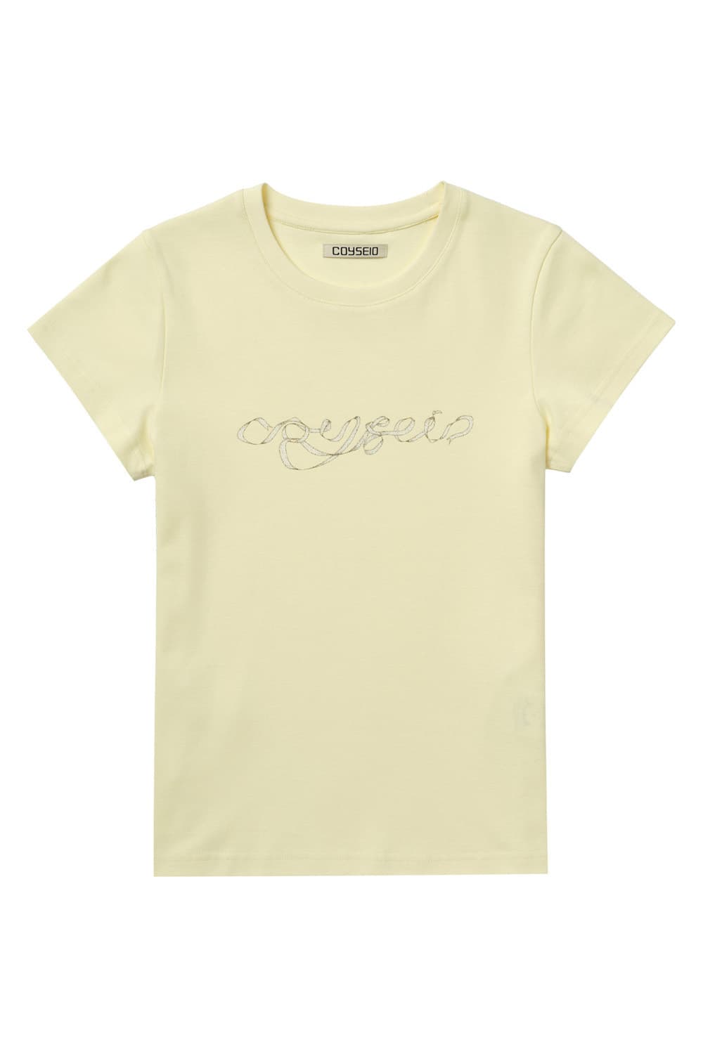 Coyseio Ribbon Side Strap T-Shirt Yellow 상품이미지3
