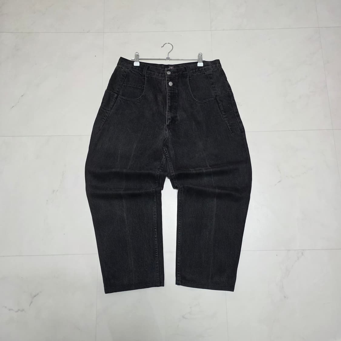 32) 90s Guess 흑청 와이드 데님팬츠 상품이미지1