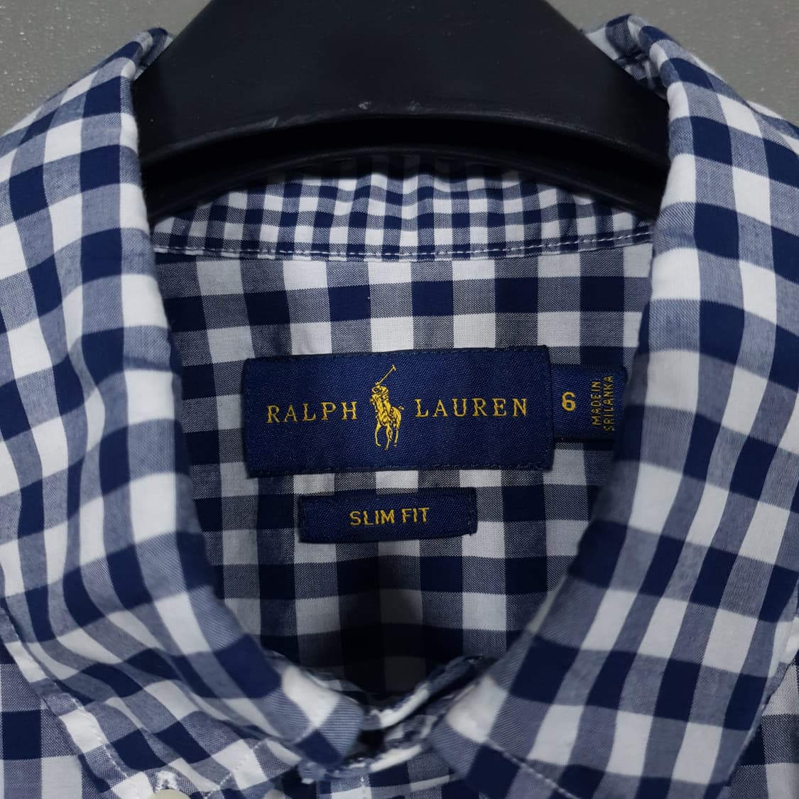 여성) 폴로 랄프로렌 포니 버튼다운 깅엄 옥스포드 체크 셔츠 남방 슬림핏 상품이미지4