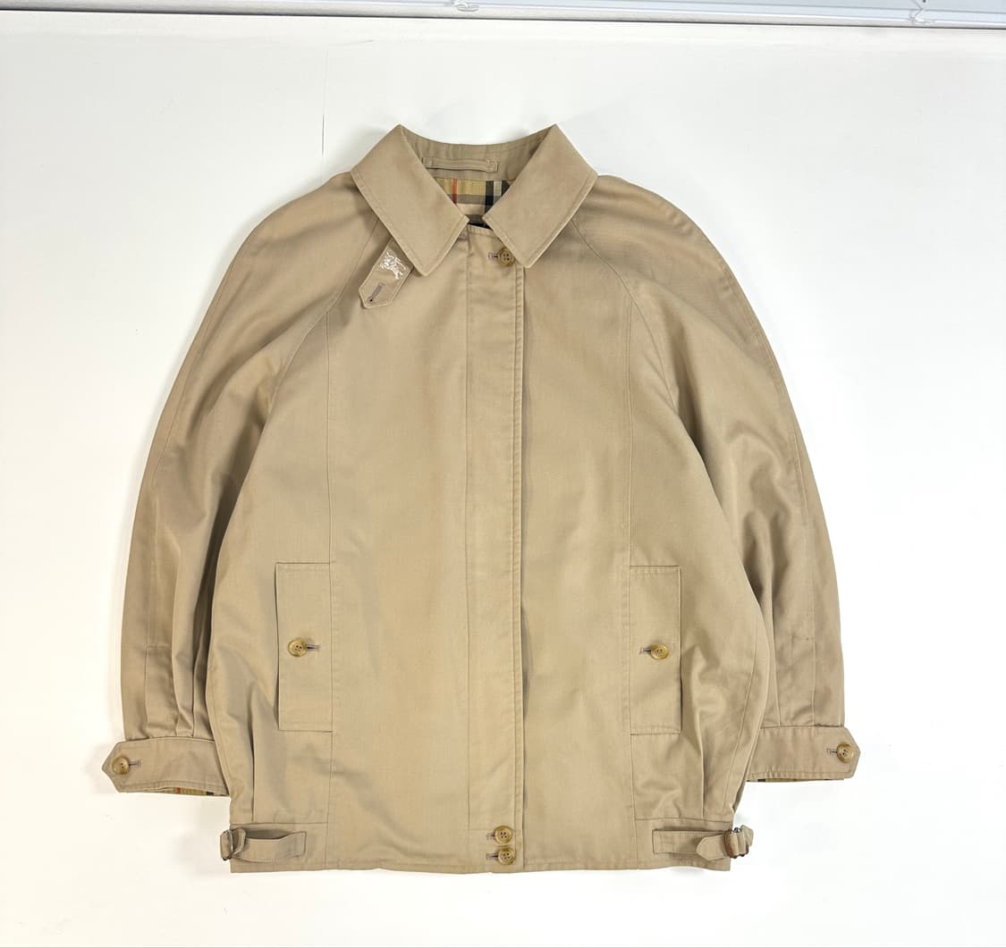 버버리 아카이브 90s 노바체크 자켓 코튼 베이지 S 상품이미지1