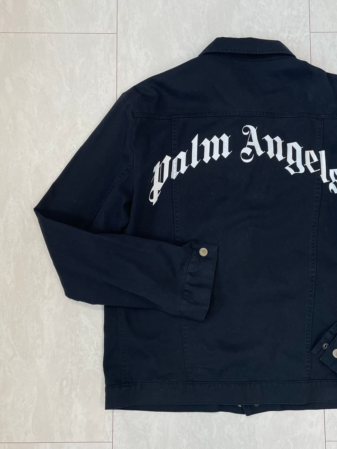 Palm Angels 팜엔젤스 시그니처 로고 코튼 자켓 블랙 상품이미지4