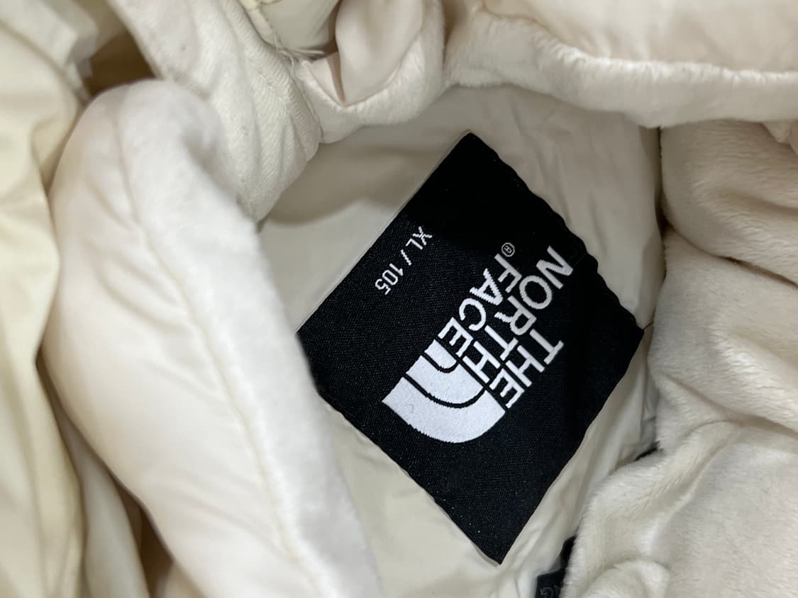 노스페이스 팀코리아 구스다운 패딩 점퍼 크림 상품이미지4