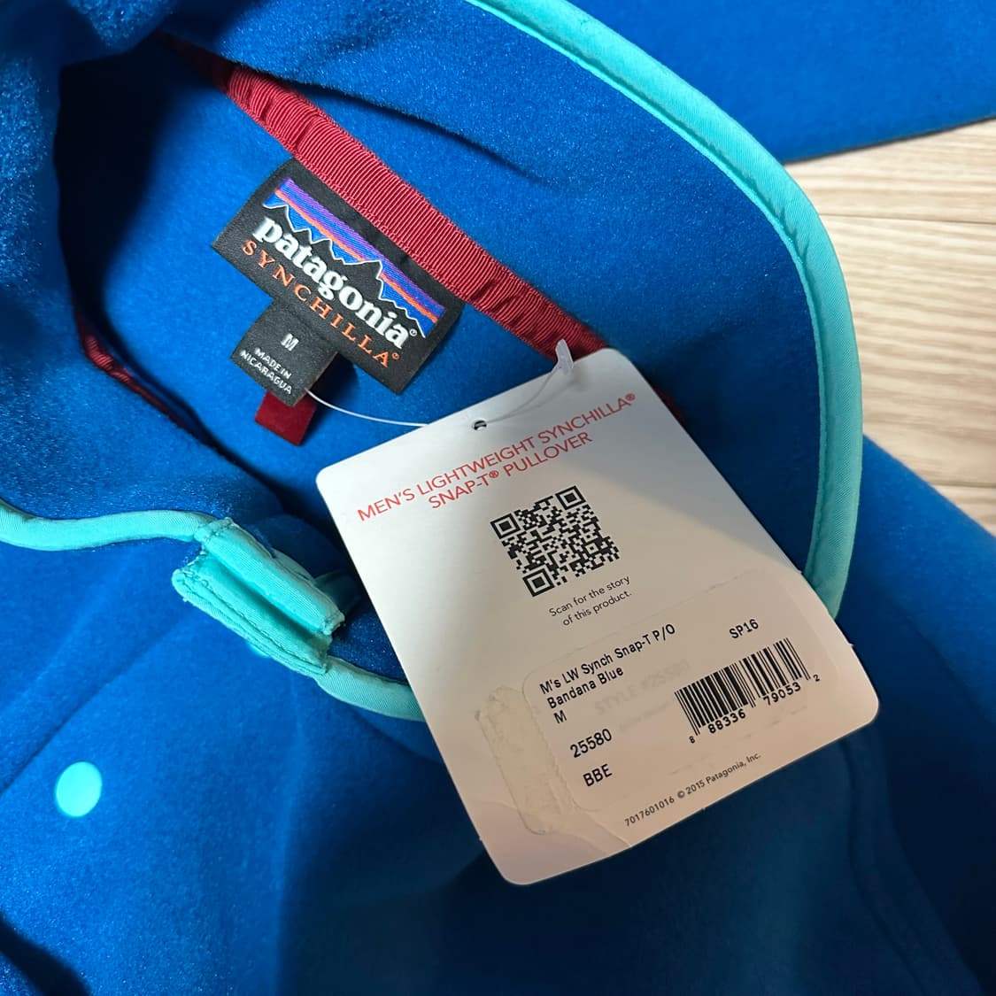 파타고니아 신칠라 라이트 웨이트 반다나 블루 M 상품이미지3