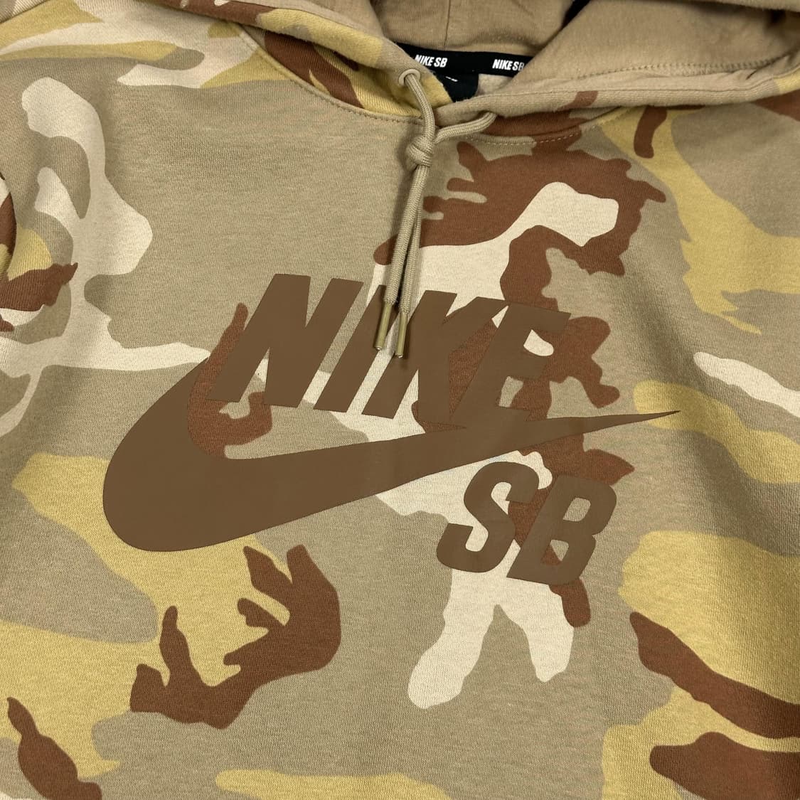 나이키 sb 빅로고 밀리터리 카모 후드티 L 상품이미지3