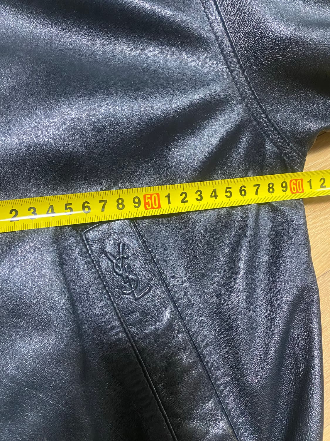 YSL 입생로랑 가죽 자켓 레더 자켓 105 XL 정품 양가죽 상품이미지8