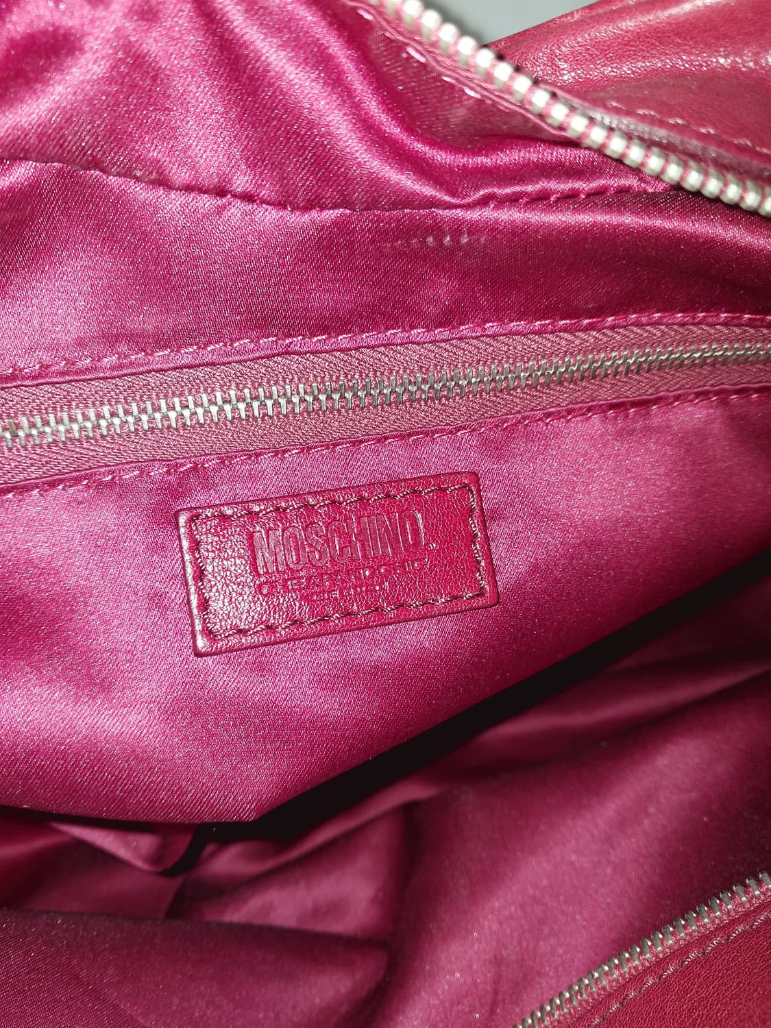 모스키노 Moschino 빈티지 레드 빅 토트 숄더백 상품이미지7