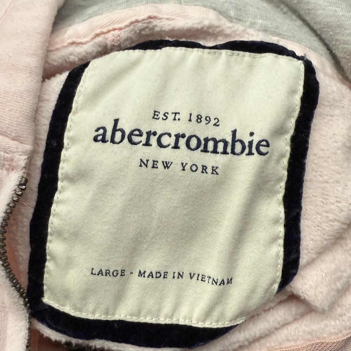 아베크롬비 딸기우유 핑크 후드집업 상품이미지5