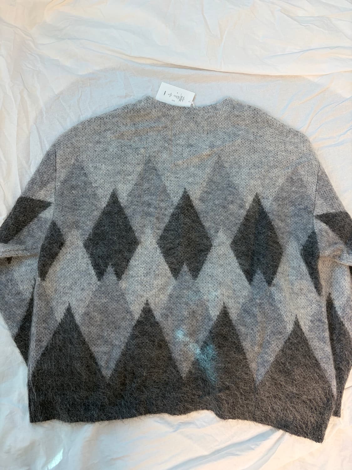 다이리쿠 아가일 모헤어 니트 가디건 상품이미지2