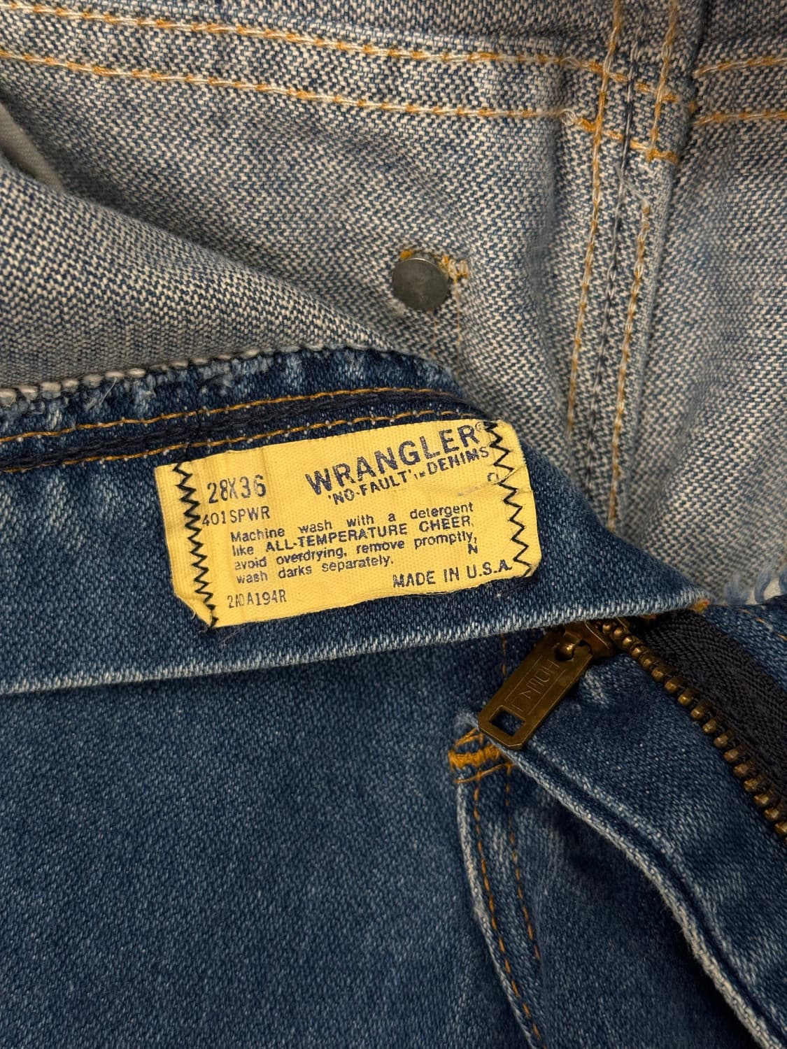 80s 미제 랭글러 스트레이트 데님 팬츠 상품이미지7