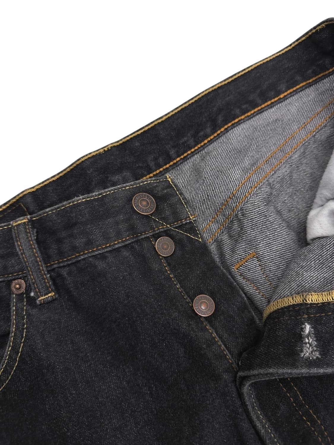 리바이스 501 흑청 데님팬츠 (34) 상품이미지3