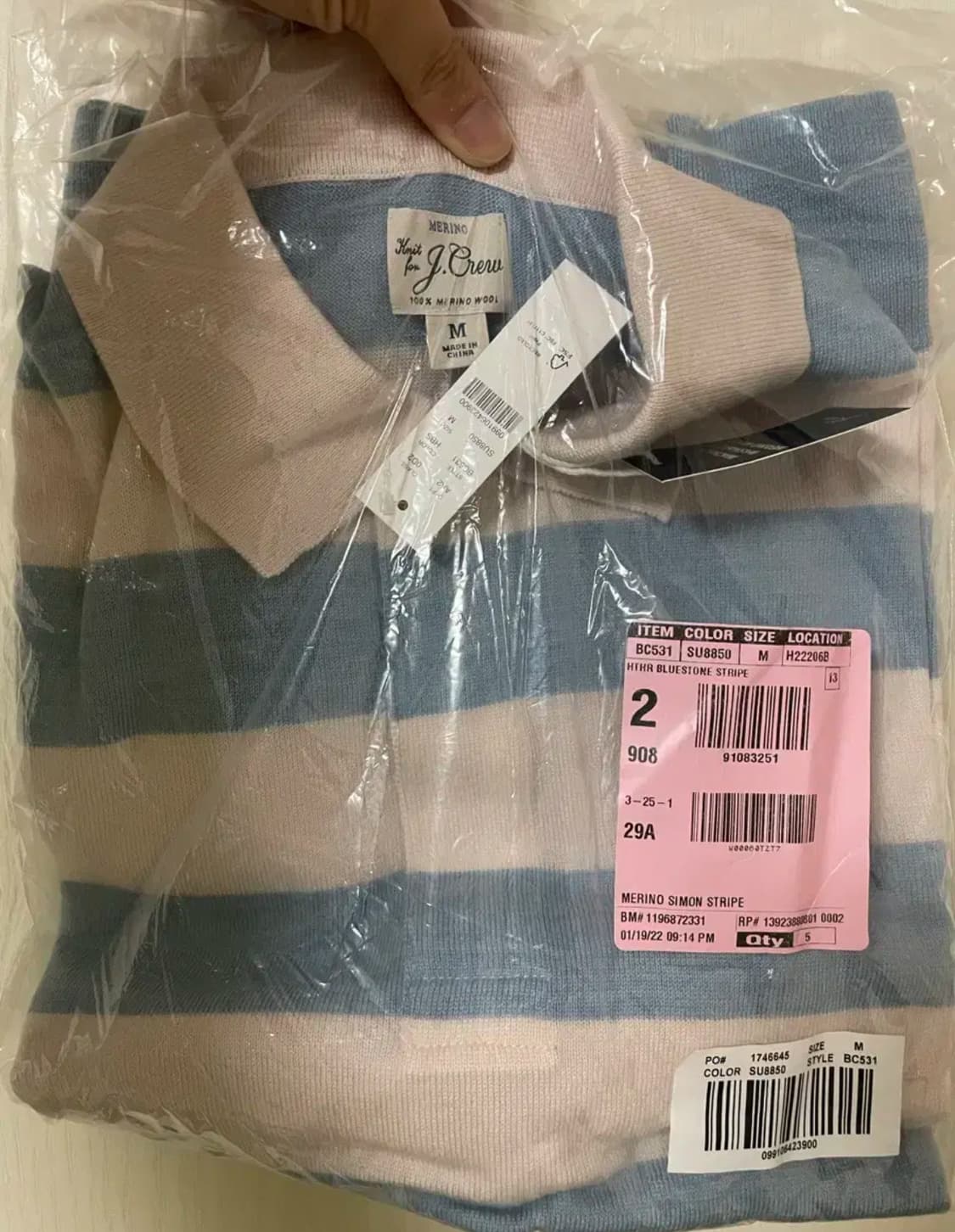 제이크루 Jcrew 메리노 울 럭비티 상품이미지2