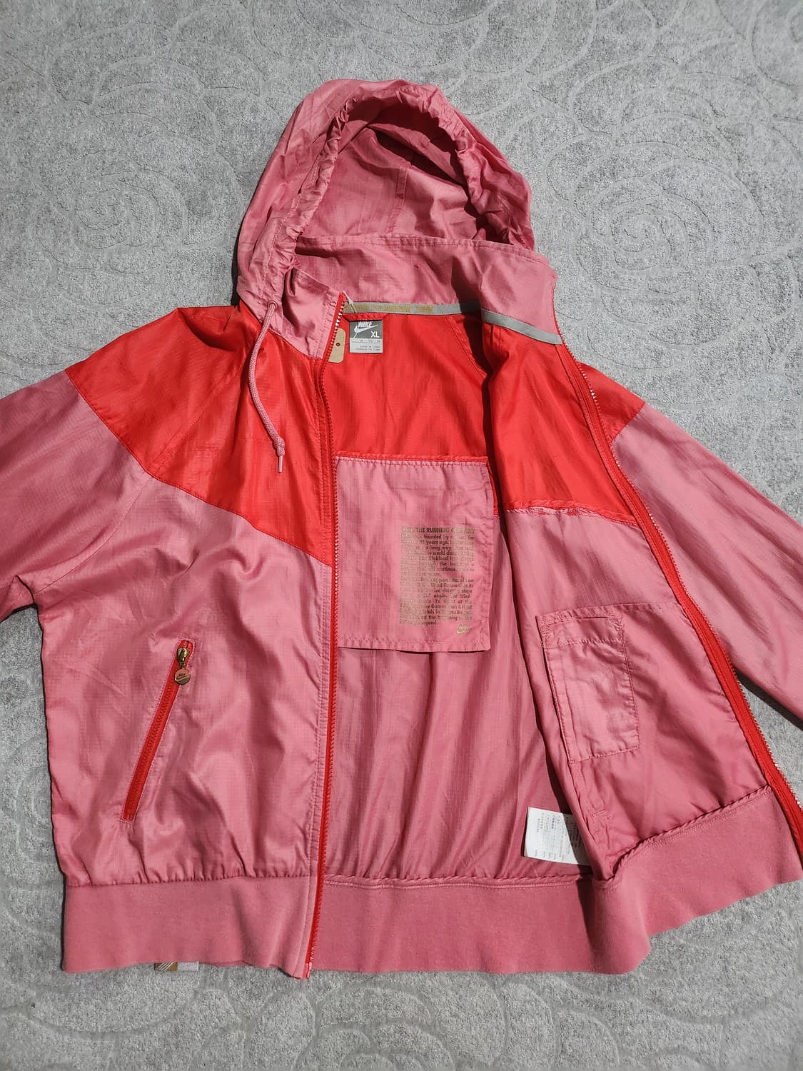 *핑크 나이키 바람막이 XL 상품이미지3