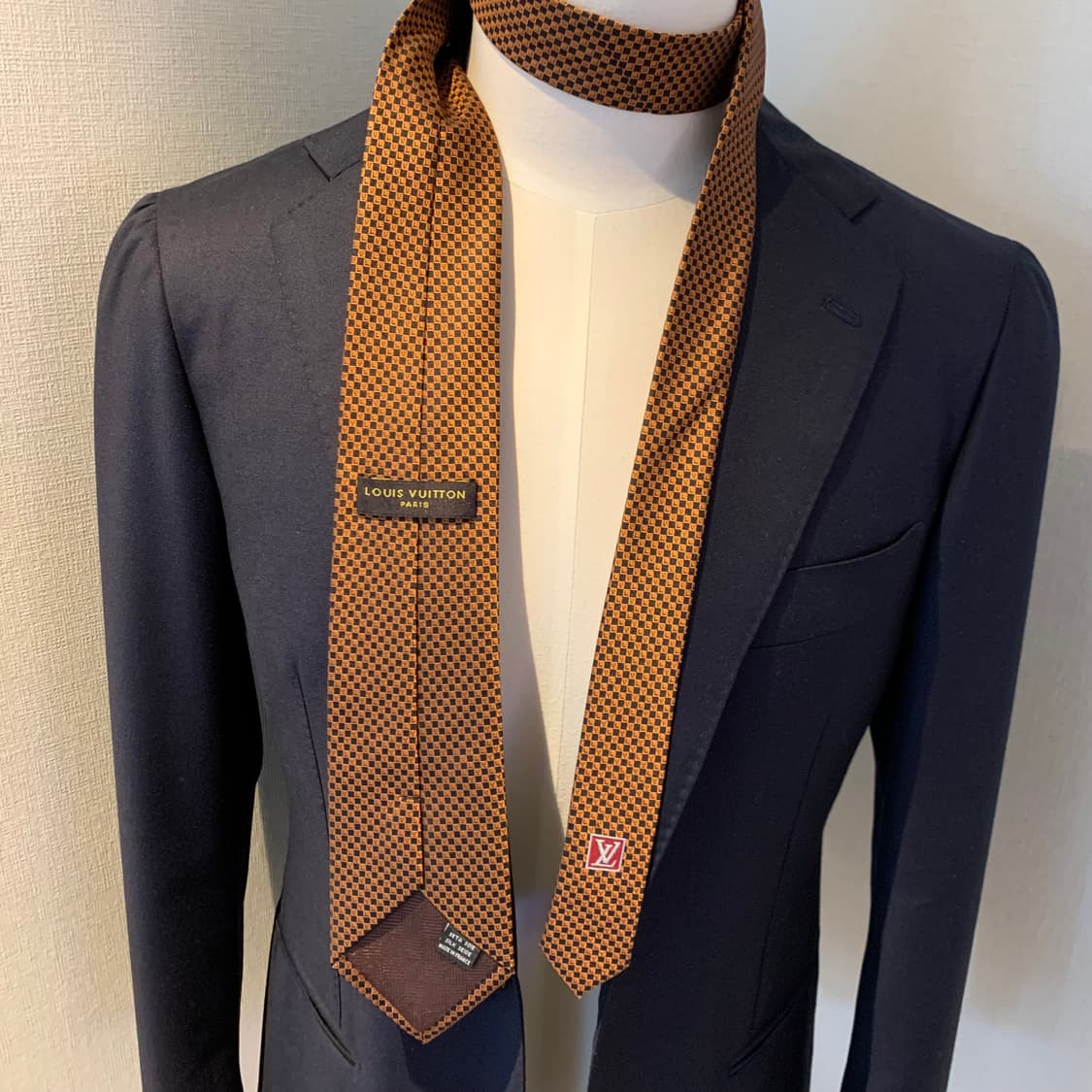 루이비통 스몰 다미에 넥타이 명품 모노그램 최상급 A+등급 8.3cm 상품이미지2