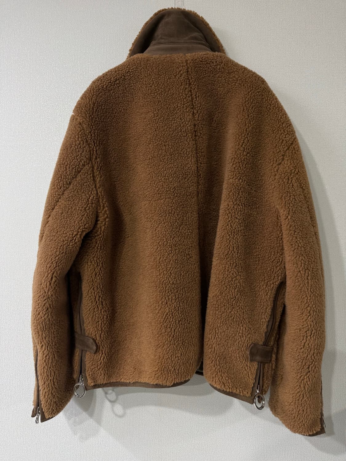 [52] 솔리드옴므 플리스 스웨이드 무스탕 브라운 상품이미지3