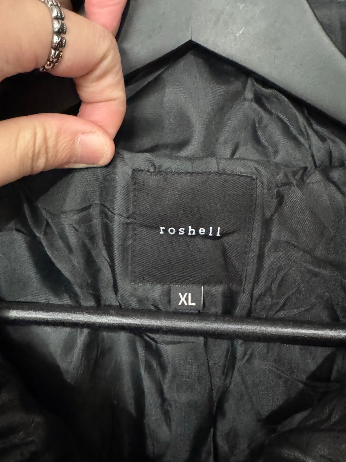 Roshell 양가죽 후드집업 가죽자켓 상품이미지7