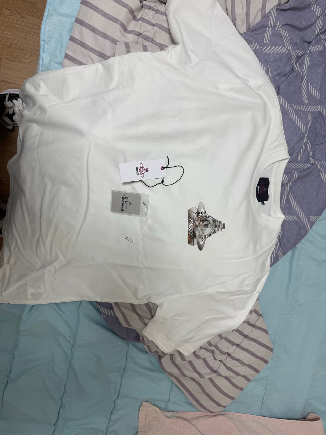 [M]팔라스 비비안웨스트우드 반팔 화이트 상품이미지1