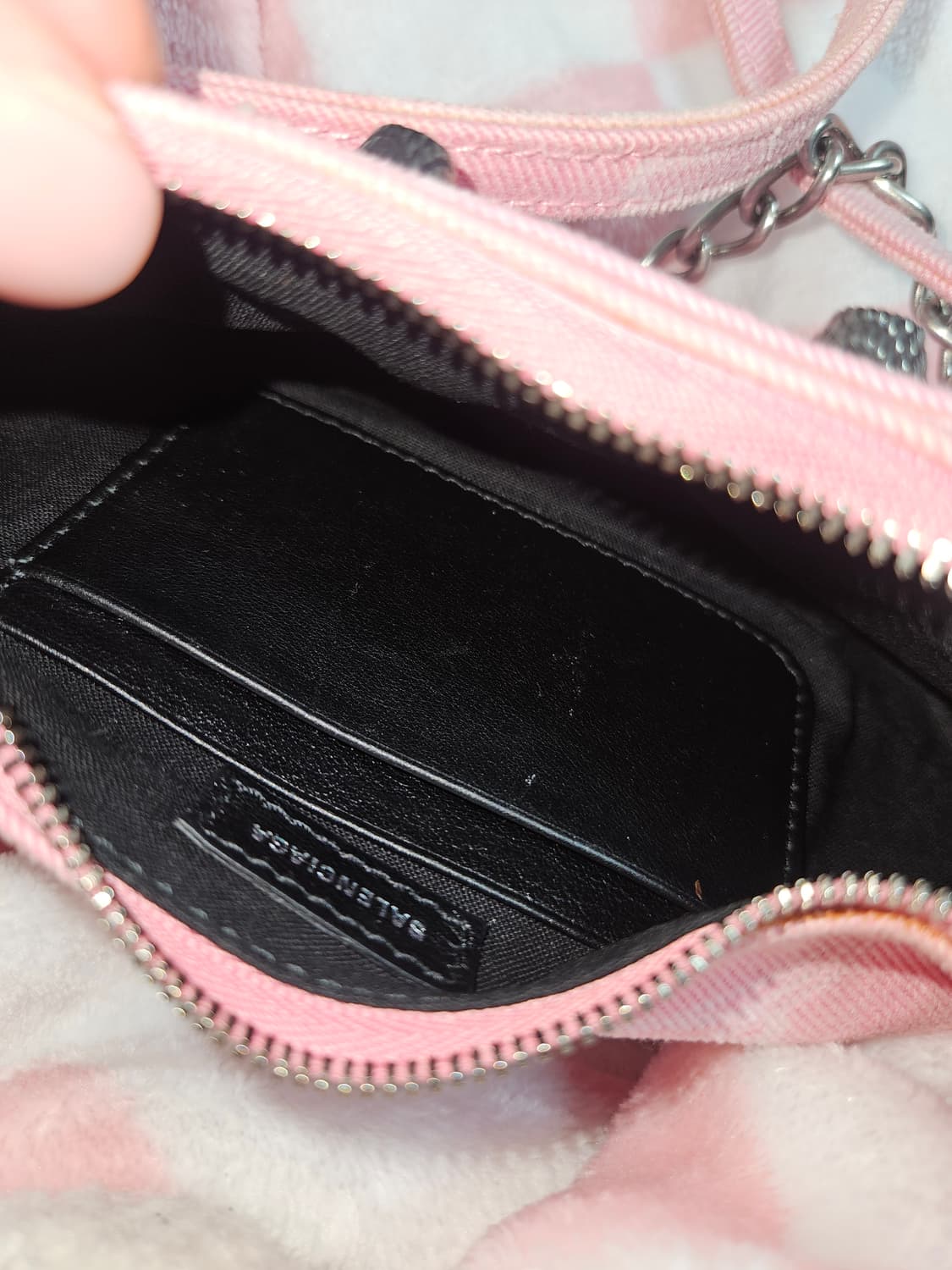 발렌시아가 르카골 미니 체인백 핑크데님 상품이미지3