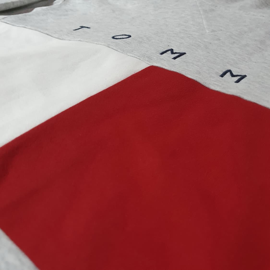 타미힐피거 타미진스 오버핏 빅로고 풀오버 후드집업 M 상품이미지2