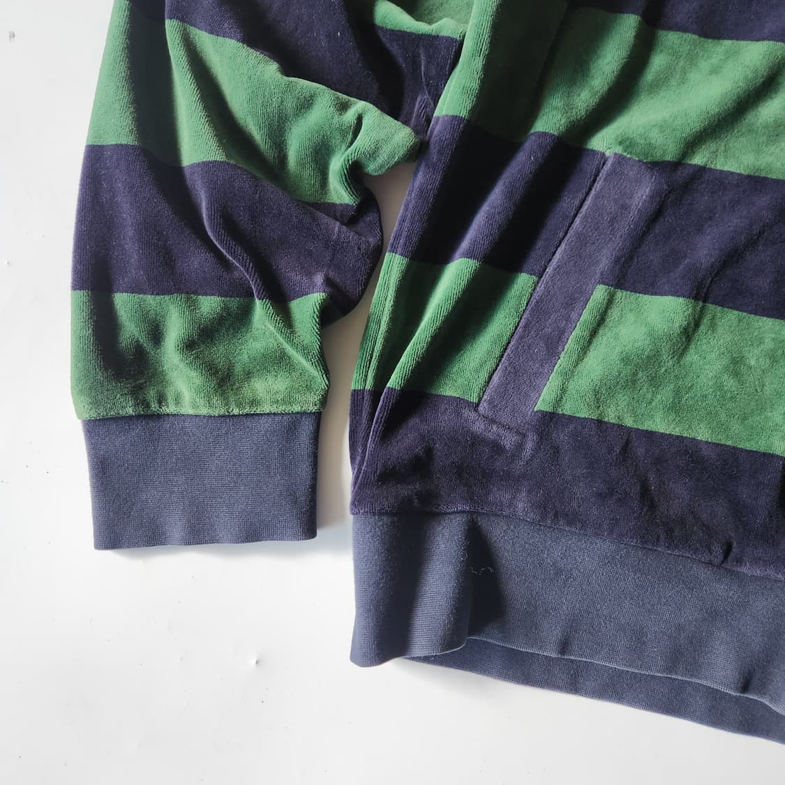 빈폴 긱시크 벨벳 스트라이프 후디 상품이미지7