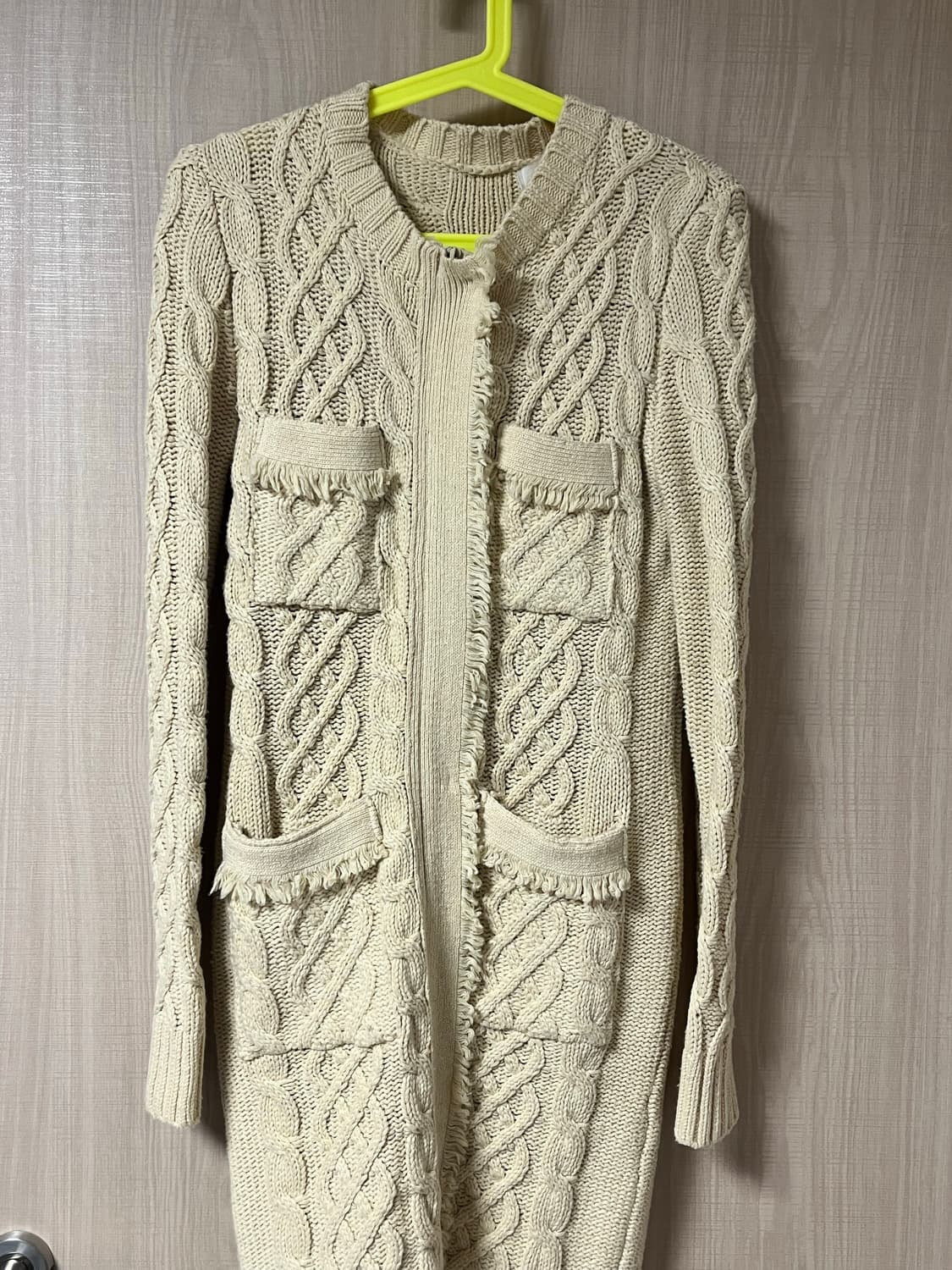 여성 롱 니트집업 상품이미지1