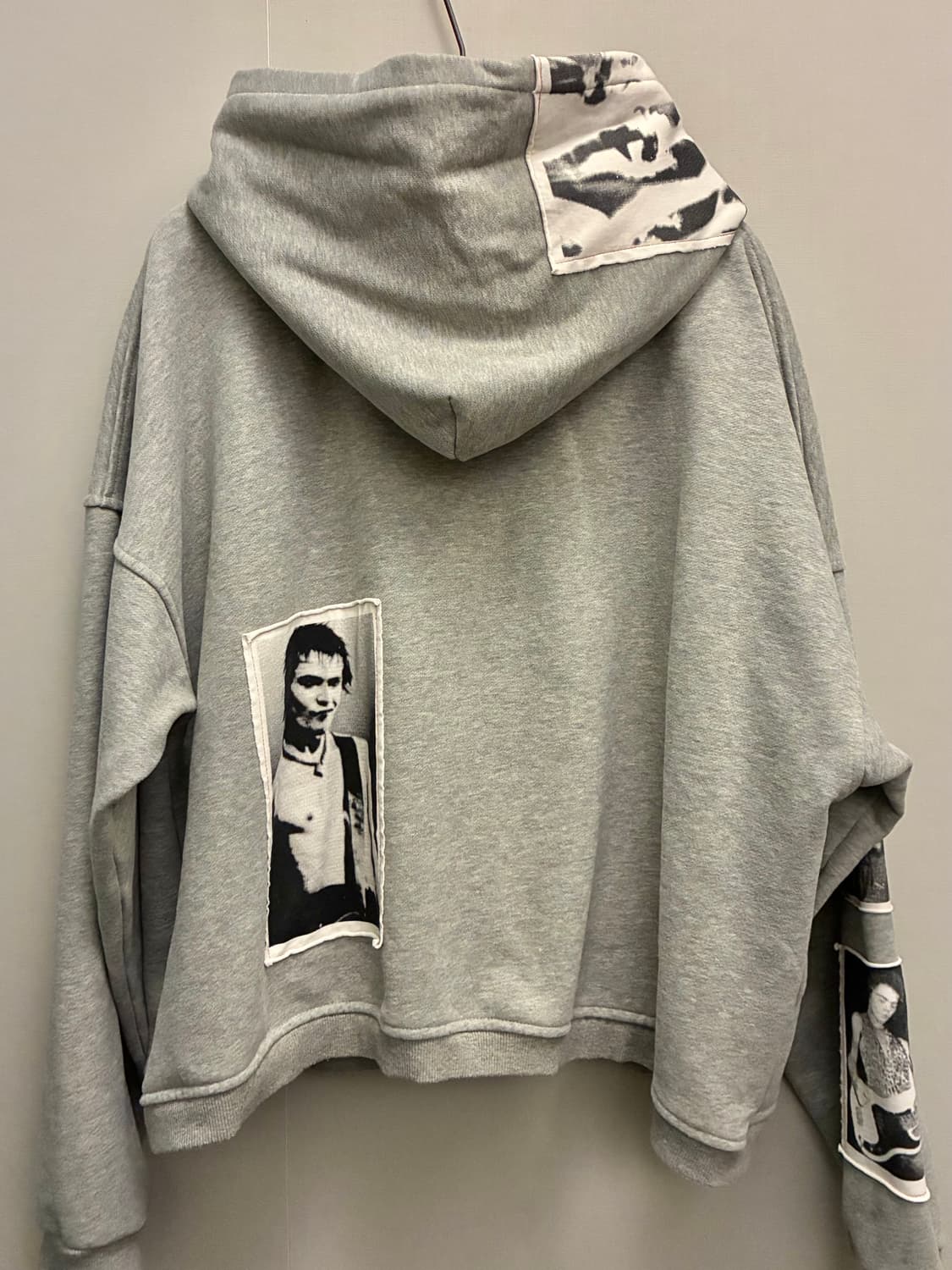 (M/105)Bastard 바스타드 펑크 프린트 오버핏 후드집업 니키 상품이미지2