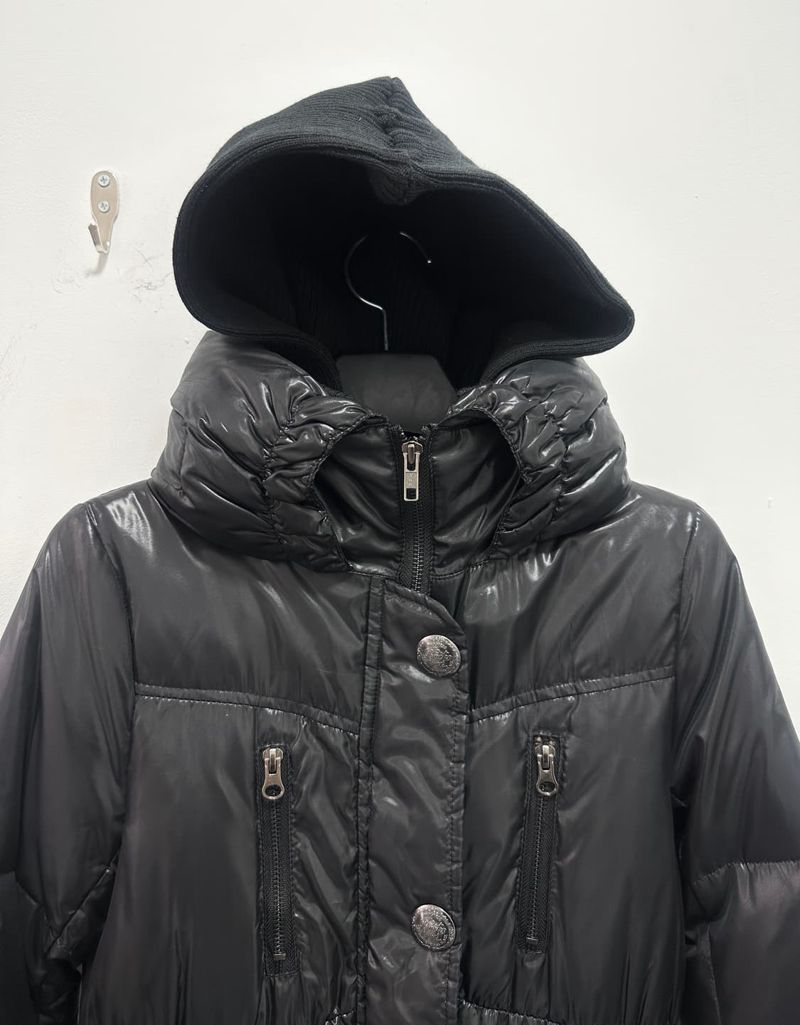 Backs 00s 2way high neck button hood pad 상품이미지6