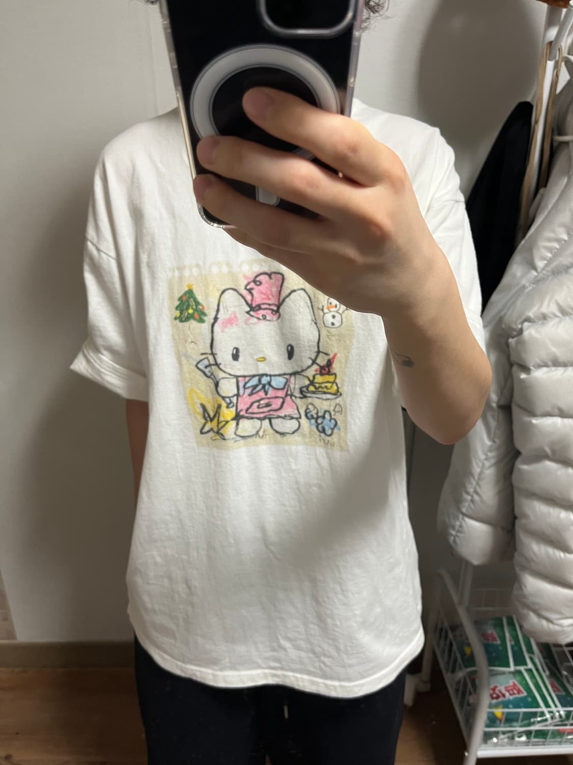 헬로키티 피치반팔티 상품이미지1