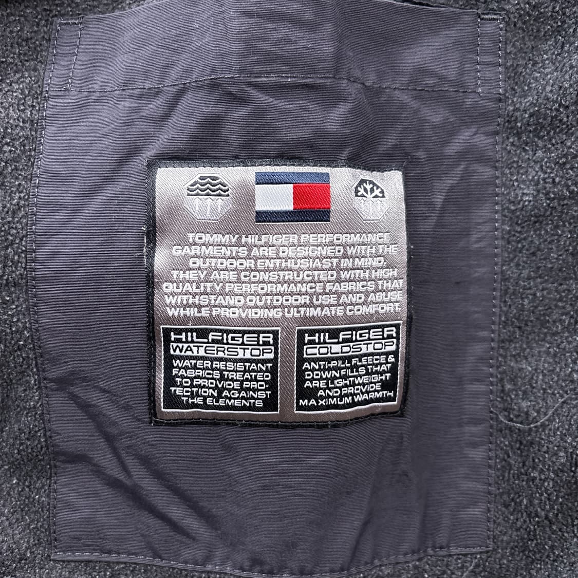 타미힐피거 아웃도어 테크자켓 기모안감 버클 디테일 차콜 상품이미지7