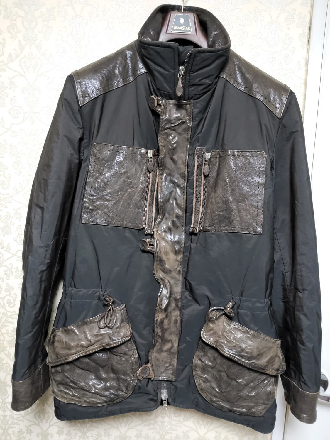 이태리명품.에르마노설비노(Ermanno Scervino)레더믹스드 자켓 상품이미지1