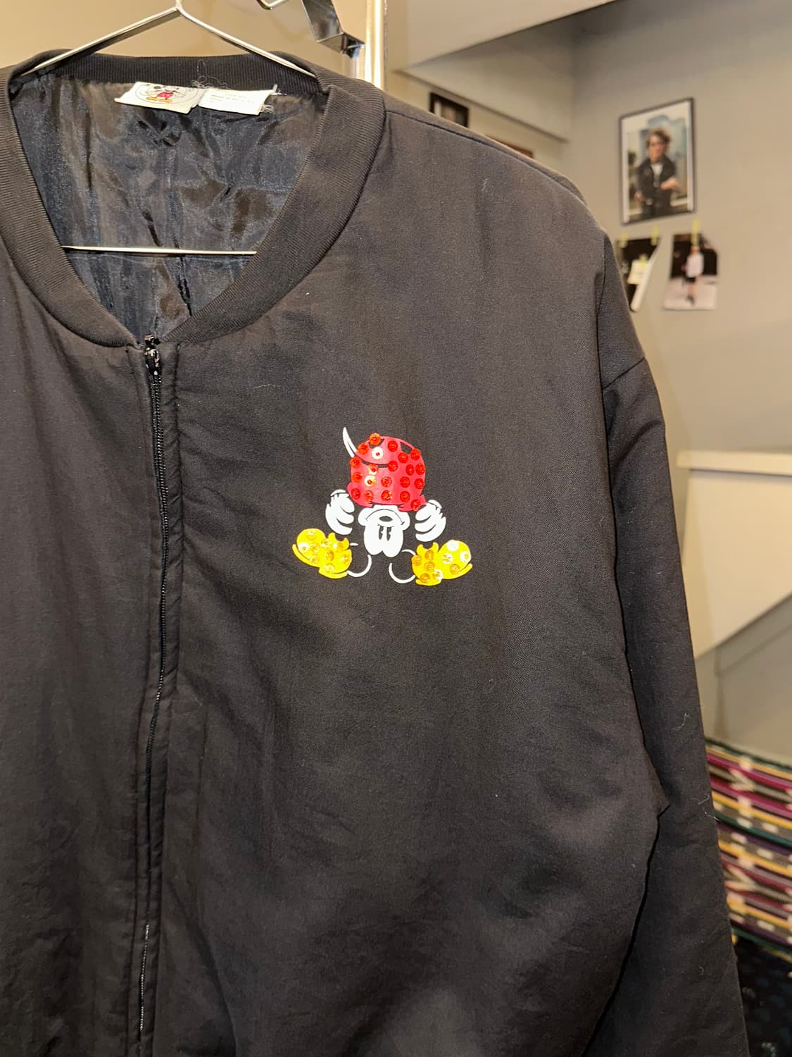90’s Disney Mickey logo bomber jacket 상품이미지6