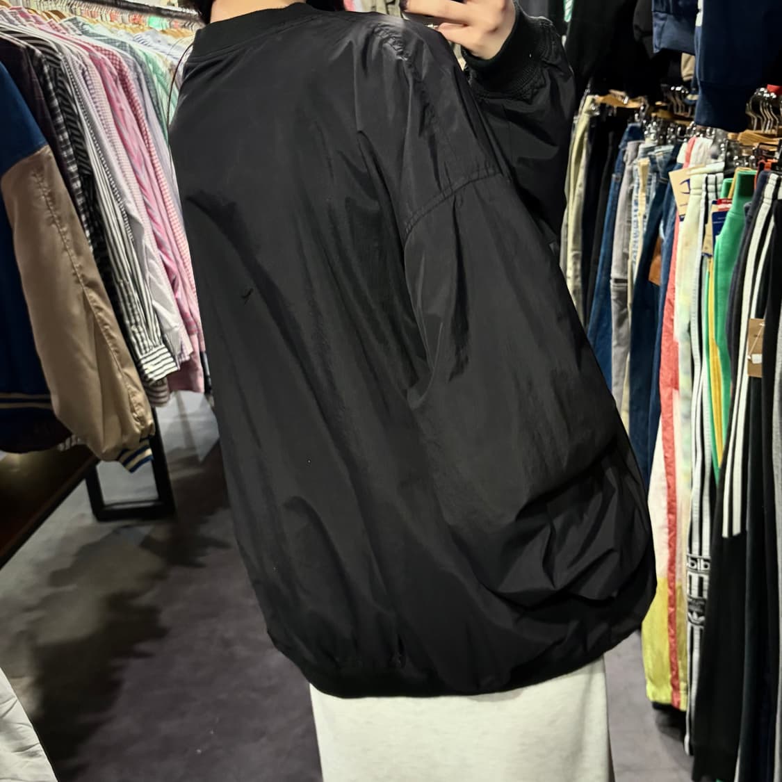 [IM] NIKE 나이키 배색 웜업 블랙 상품이미지5