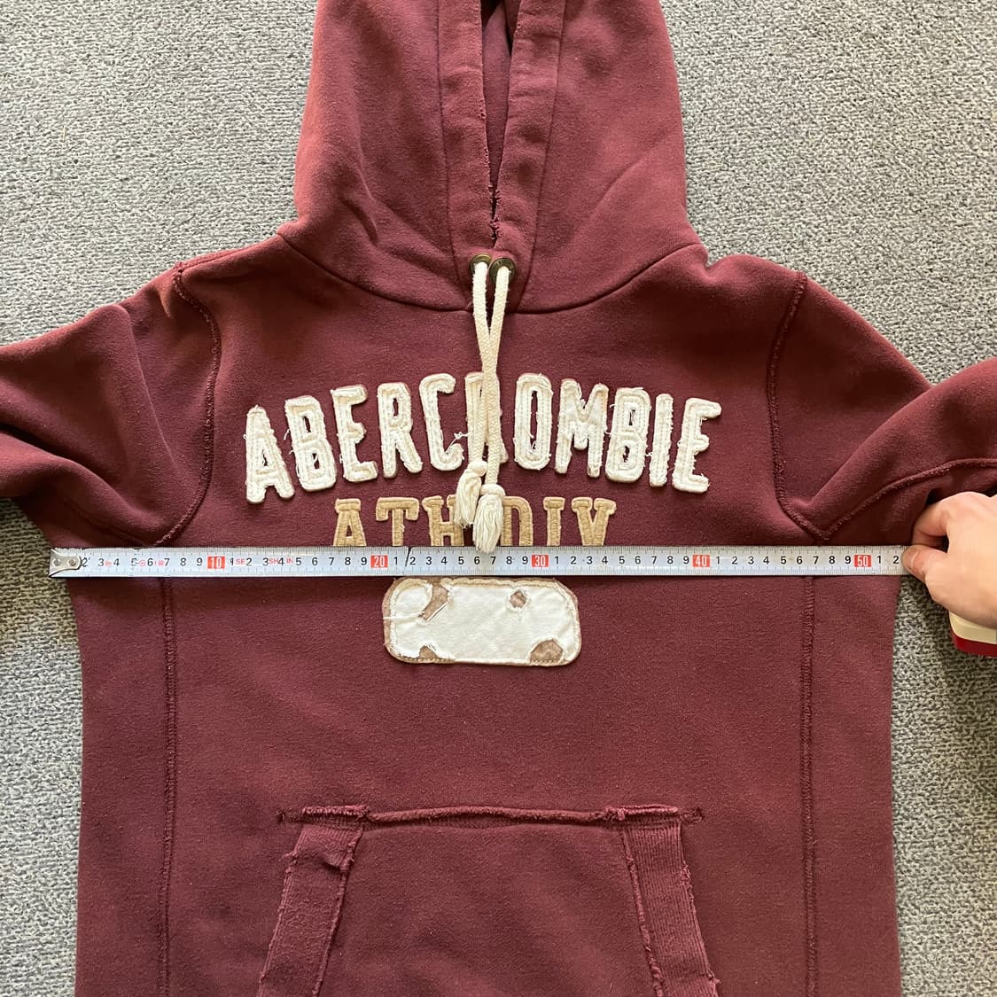 401 아베크롬비 후드티 와인 상품이미지4