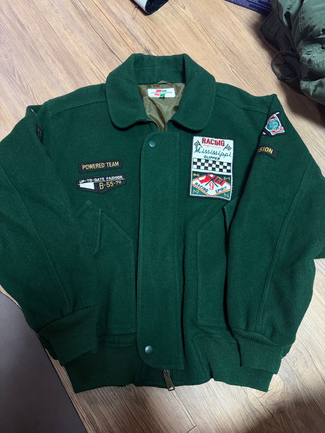 빈티지 레이싱 바시티 자켓 상품이미지2